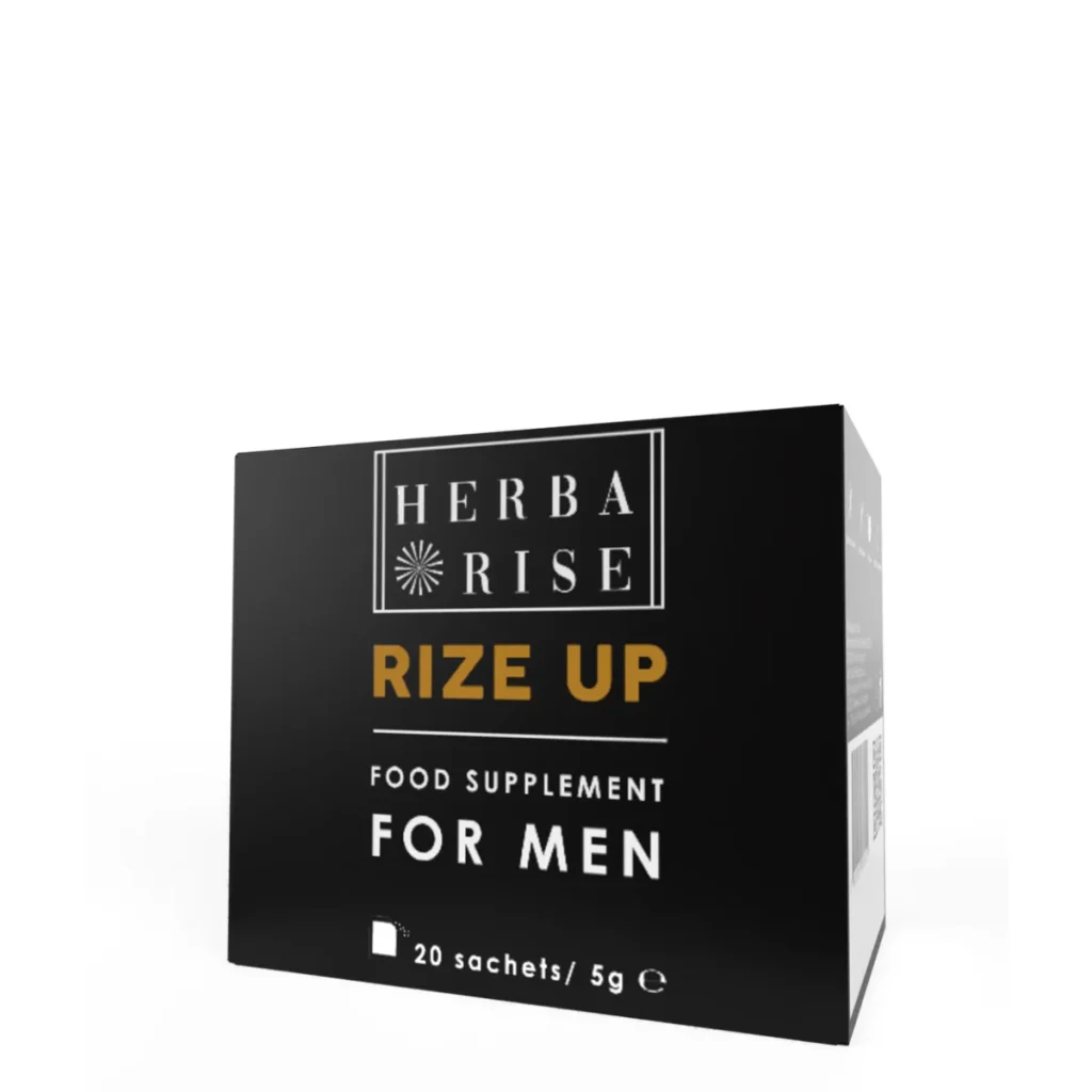 Опаковка Rize up от Herbarise за потентност и енергия за мъже