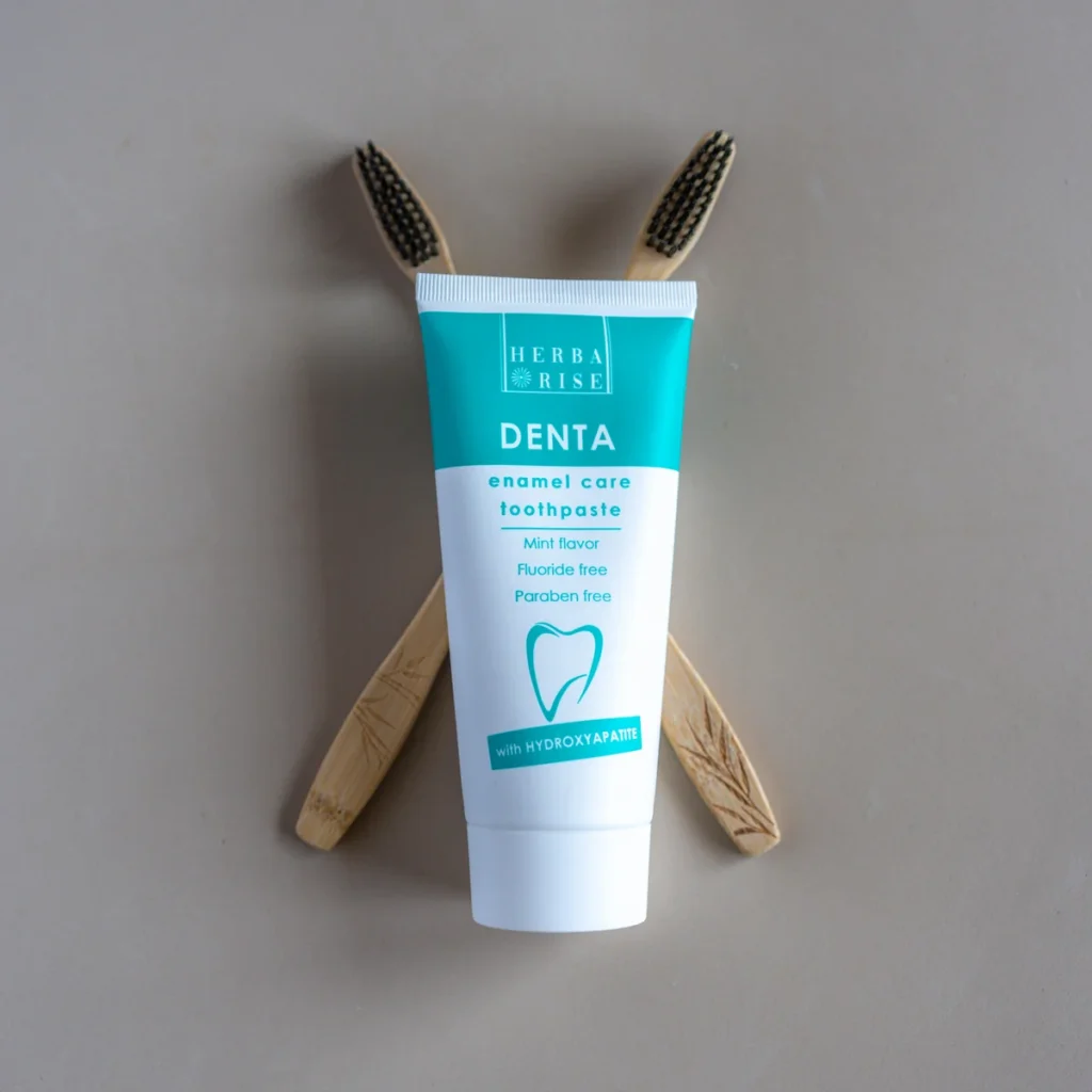 Herbarise Denta enamel care toothpaste action square 03