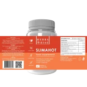 Herbarise Slimahot food supplements label product NS 02