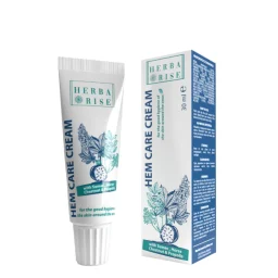 Тубичка крем за хемороиди Hem Care Cream на Herbarise с натурални екстракти на заден фон