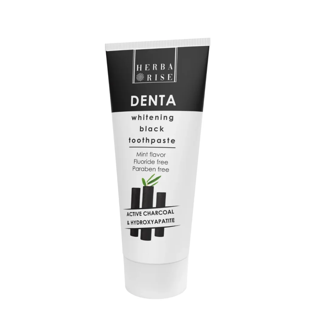 Тубичка избелваща паста за зъби Denta Whitening Black