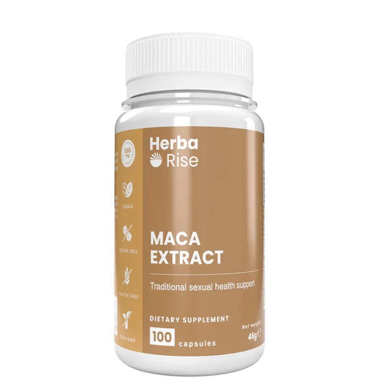 Опаковка Мака Екстракт 360 mg – хранителна добавка със стандартизирани макамиди за енергия, издръжливост и хормонален баланс