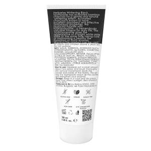 Herbarise Black toothpaste back 800