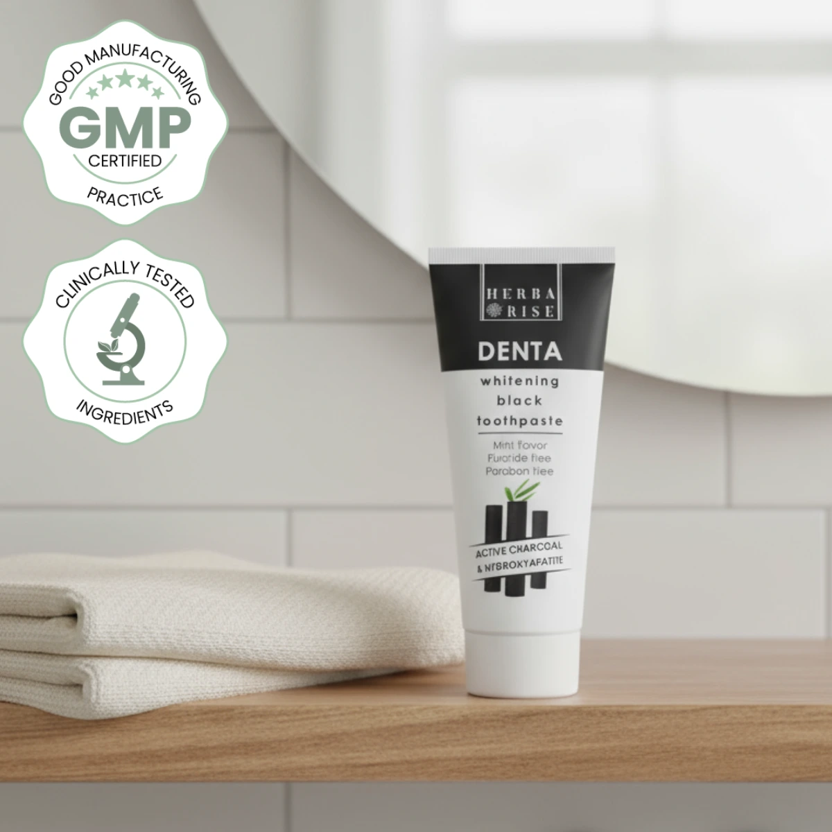 Denta Whitening Black избелваща паста за зъби