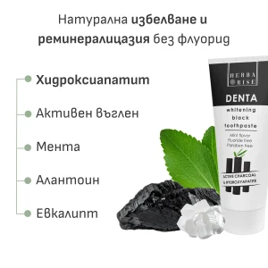 Denta Whitening Black избелваща паста