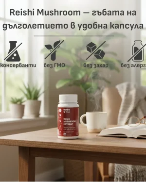 Рейши екстракт 420мг. 20% полизахариди