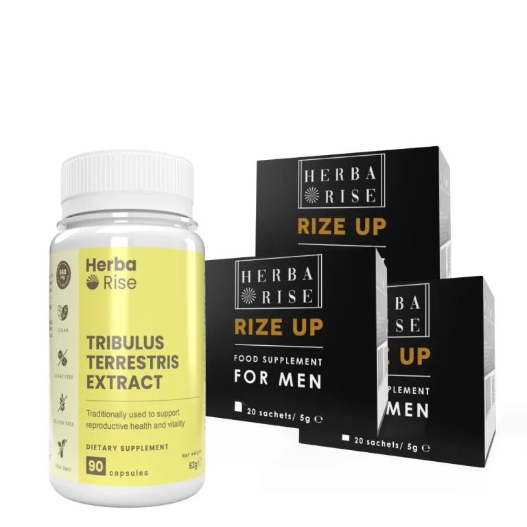 Пакет "Мъжка енергия" , състоящ се от три опаковки Rize Up и една опаковка Tribulus Terrestris