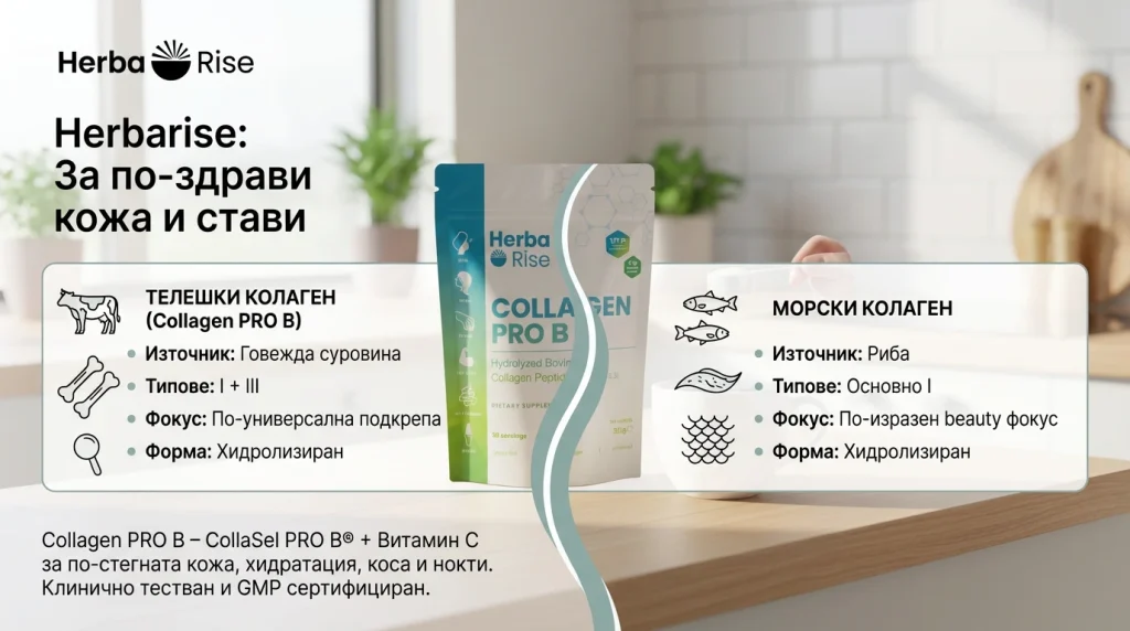 Телешки vs рибен колаген: разлики, ползи и как да избереш най-подходящия 4 teleshki ili morski kolagen