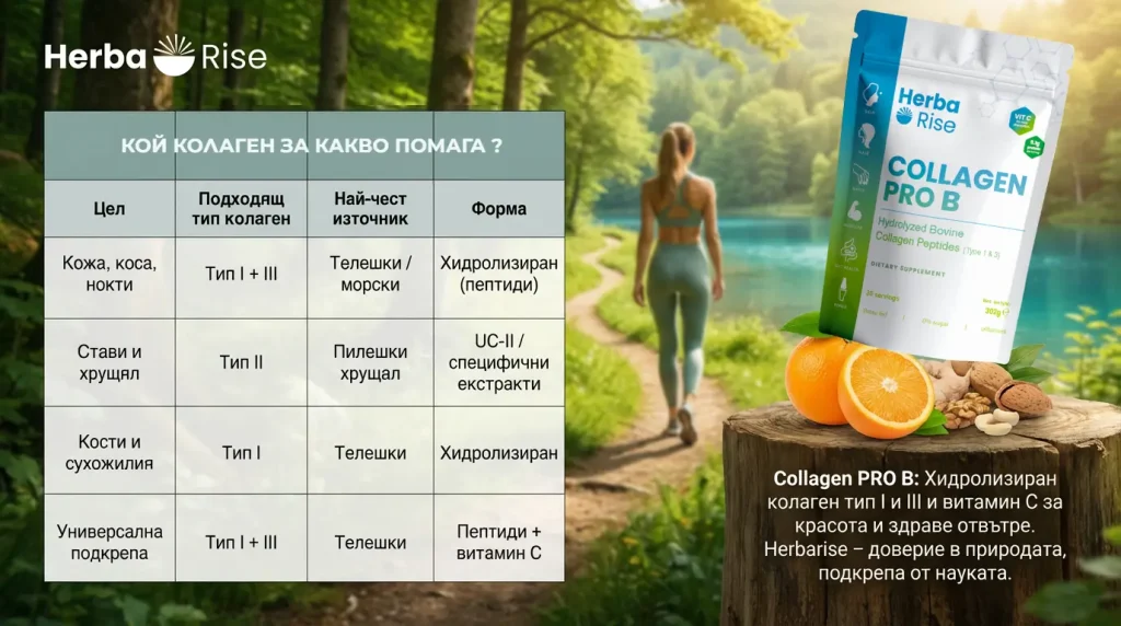Видове колаген – разлика между тип 1, 2 и 3 и как да избереш правилния 4 tipove kolagen