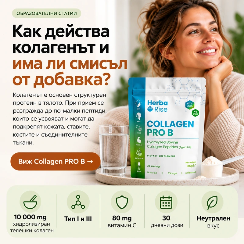 Как действа колагенът – Collagen PRO B на Herbarise